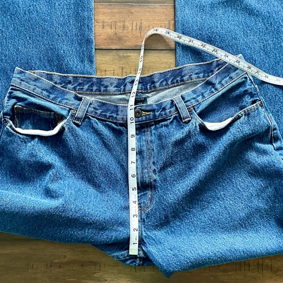 Relaxed Fit Jeans for Men 40 X 34 Dark Wash - Picture 5 of 9